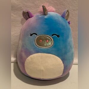 Claire’s Squishmallows Aurora Rainbow Tie-dye Mohawk Unicorn 6” Soft Plush Toy